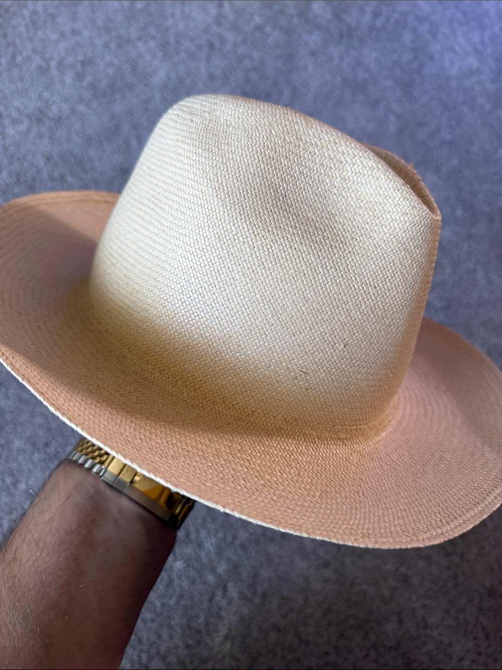 Montecristi 60-Hand Woven in Ecuador-Panama Hat-Cream - Picture 5 of 15